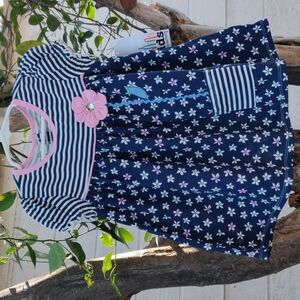 Kids headquarters  girl dress size 5 color blue and pink New With Tag